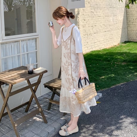 半袖 T シャツ キャミワンピース セットアップ 夏万能