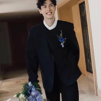 メンズ新郎スーツ上下セットジャケットパンツセットアップ結婚式前撮り