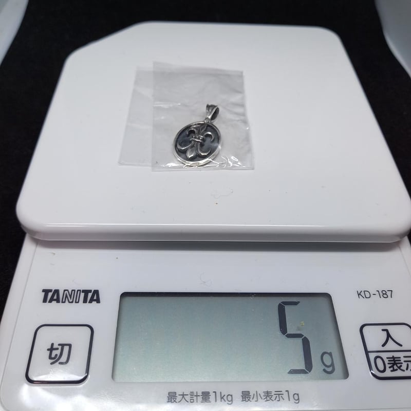 ☆【新品】シルバー925 百合 ユリ ドッグタグ ペンダントのみ 匿名配送