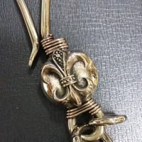 シルバー925 フローラルクロス ヘアゴム ブレスレット 匿名配送