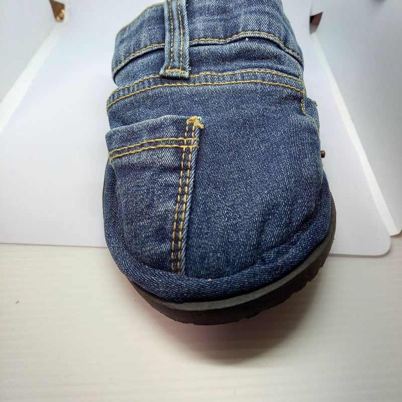 ☆【新品】スリッパ 室内 デニム ハンドメイド リメイク 男女兼用 匿名