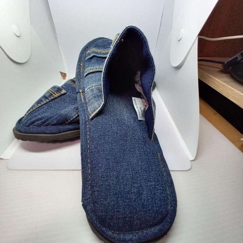☆【新品】スリッパ 室内 デニム ハンドメイド リメイク 男女兼用 匿名
