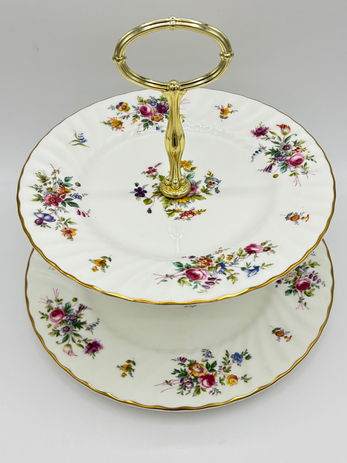 MINTON ミントン マーロウ 2段ケーキスタンド | ムカシノル