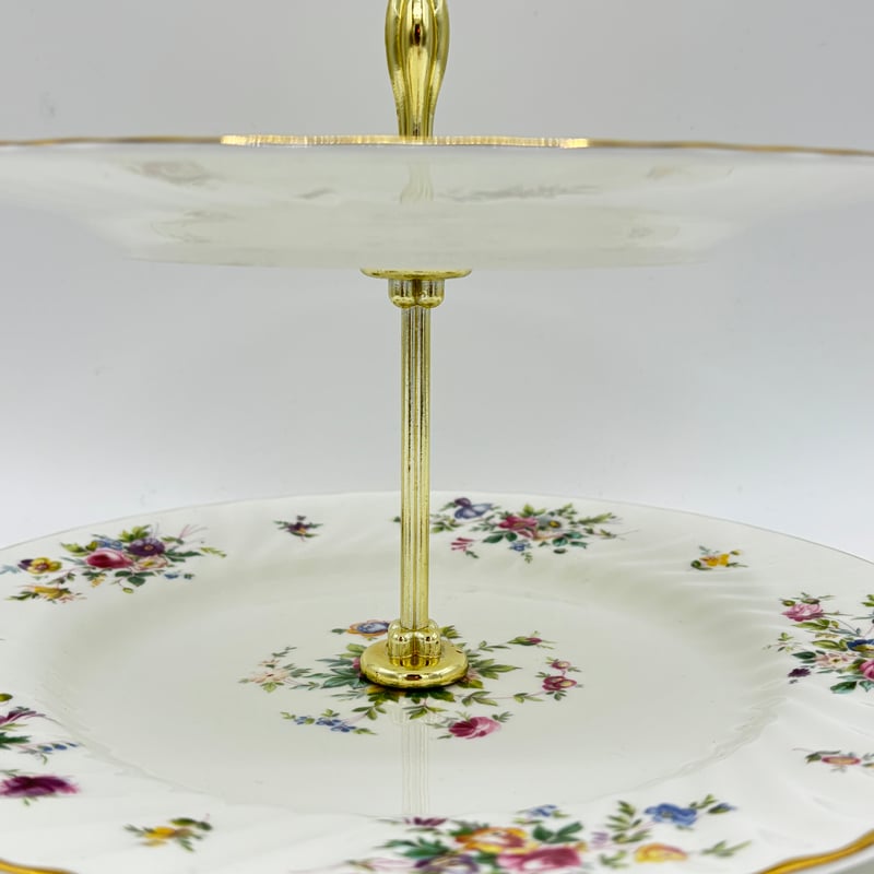 MINTON ミントン マーロウ 2段ケーキスタンド | ムカシノル