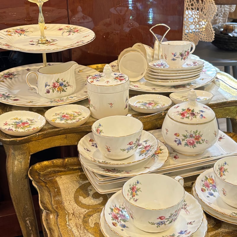 MINTON ミントン マーロウ 2段ケーキスタンド | ムカシノル