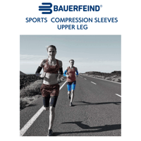 BAUERFEIND　SPORTS COMPRESSION SLEEVES UPPER LEG　ブラック
