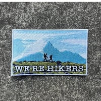 新作！ワッペン「We're hikers」白縁ver.