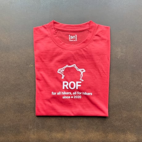 ROF Simple logo 50/50 T〈レッド〉