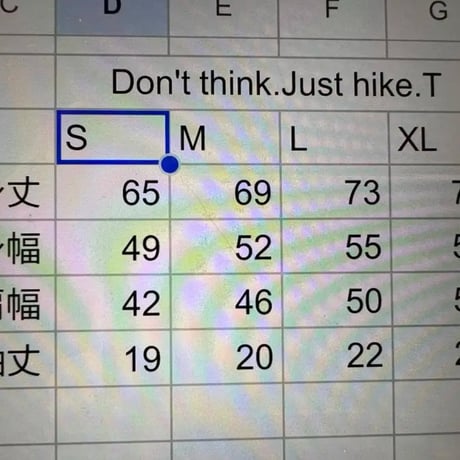 ステッカー付き！Don't think just hike.T