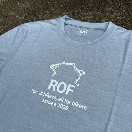 ROF Simple logo 50/50 T 〈グレー〉