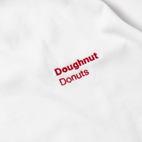 オリジナルDoughnut Donutsロゴ刺繍Tシャツ