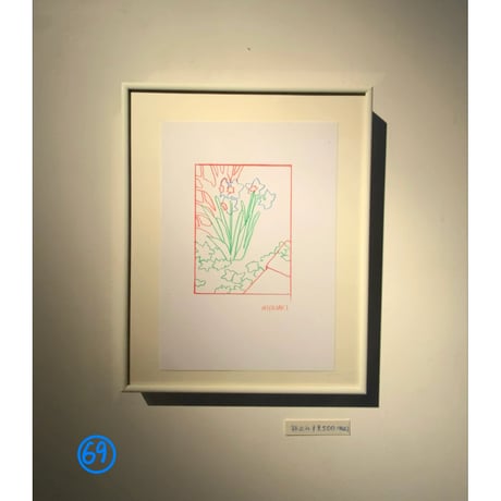 ドローイング（額装込み）作品