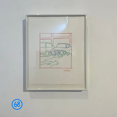 ドローイング（額装込み）作品