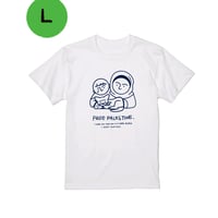 Lサイズ（ホワイト）FREE PALESTINE Tシャツ