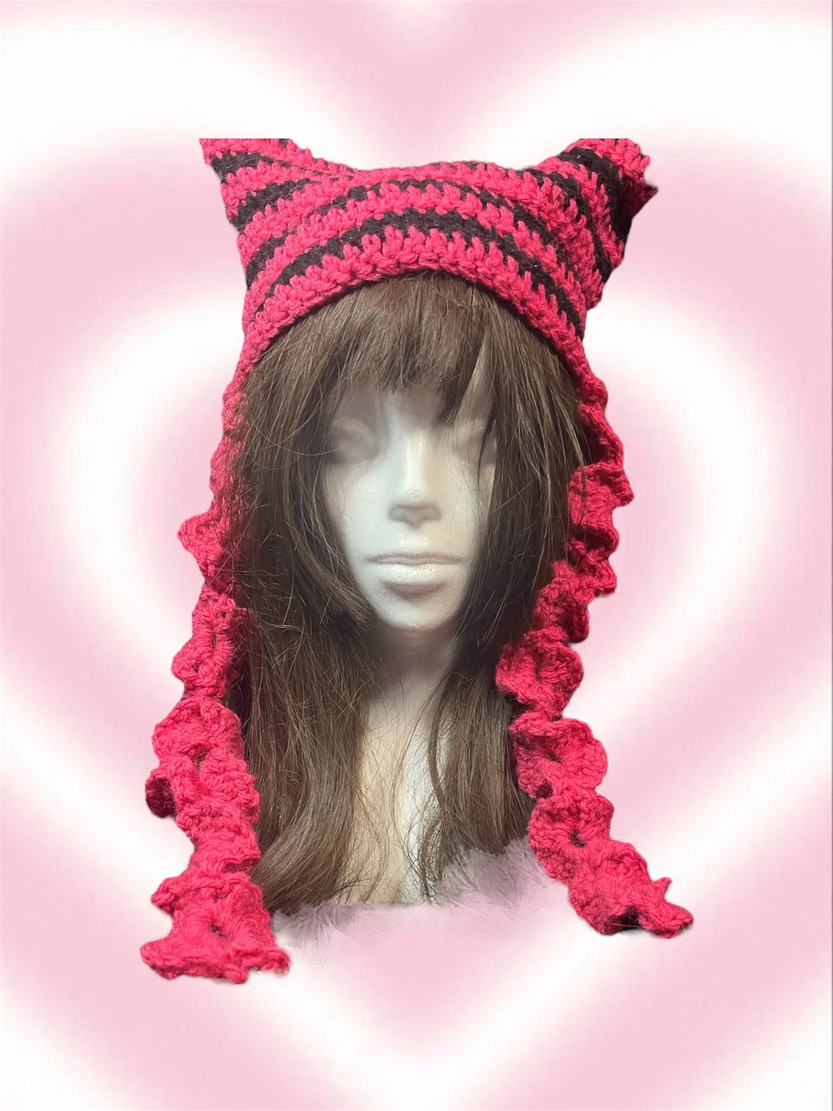 猫耳ニット帽 パンク ギャル y2k サブカル 韓国 うさ耳フライト