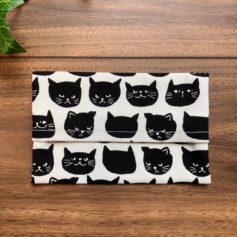 ハンドメイド ポケットティッシュケース 猫柄 | Craft & Repair Studio