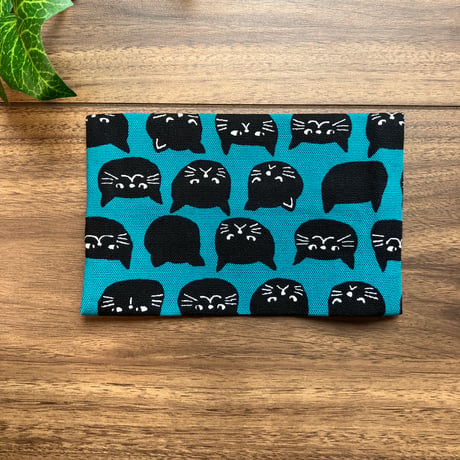 ハンドメイド ポケットティッシュケース 猫柄
