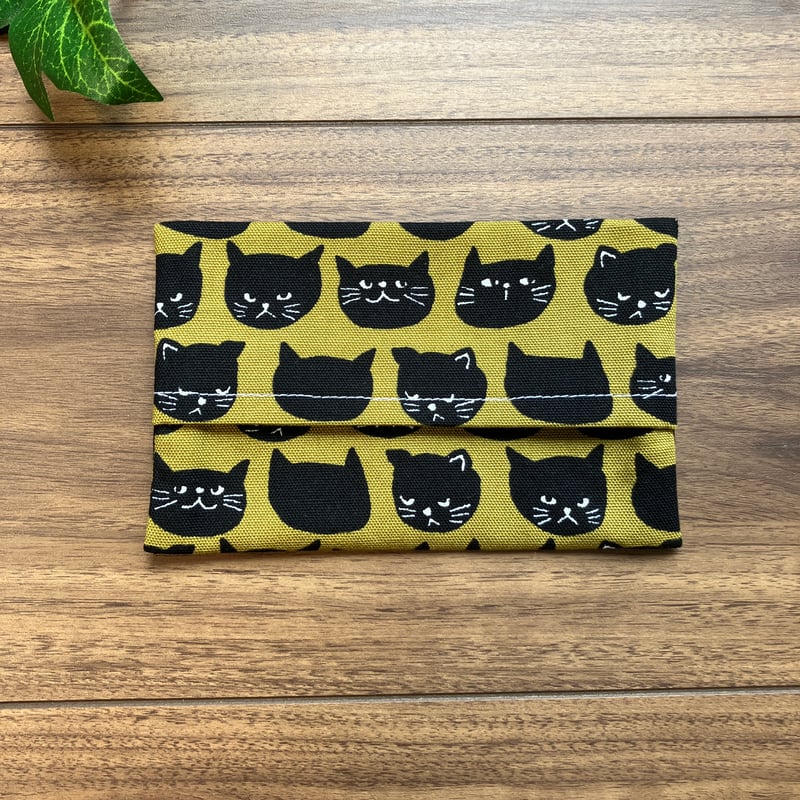 ハンドメイド ポケットティッシュケース 猫柄 | Craft & Repair Studio