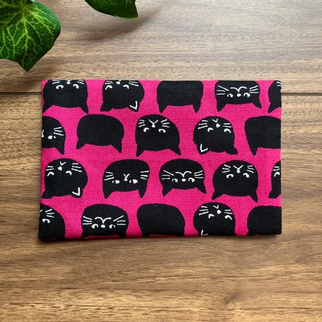 ハンドメイド ポケットティッシュケース 猫柄