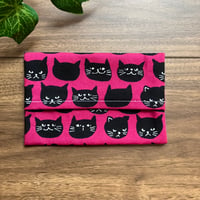 ハンドメイド ポケットティッシュケース 猫柄