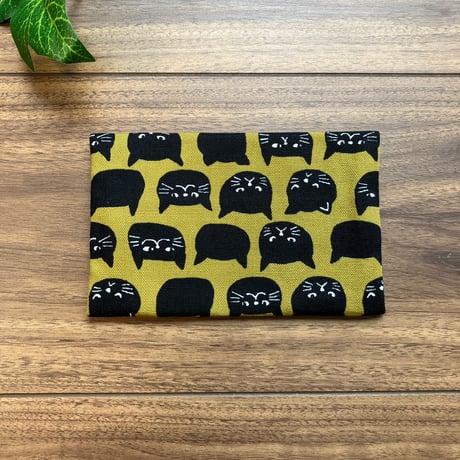 ハンドメイド ポケットティッシュケース 猫柄