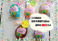 【定形外郵便発送】おがわらこ怪獣おっしーマグネット（磁石）（5個入り）【東北町の非公認ゆるキャラ】【送料無料】