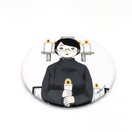 『るなしい』缶マグネット（【意志強ナツ子神託展】