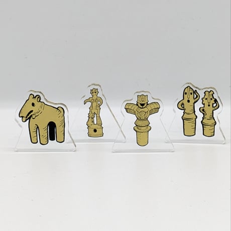『カムヤライド』埴輪図像（ハニワブロック）（全４種・ランダム）【久正人展 -RIDE ON AMAZING TIME-】