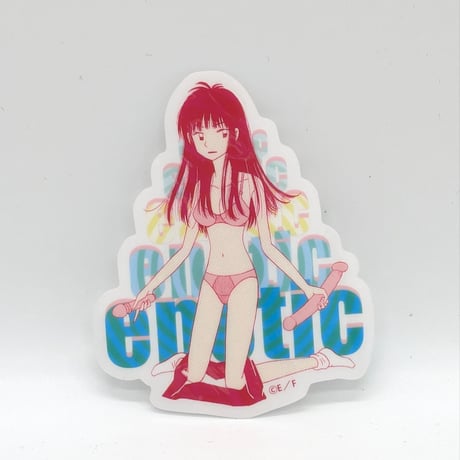 『enotic［エノティック］』ステッカー【榎本俊二 黄金狂画展 -GOLDEN MANIAX-】