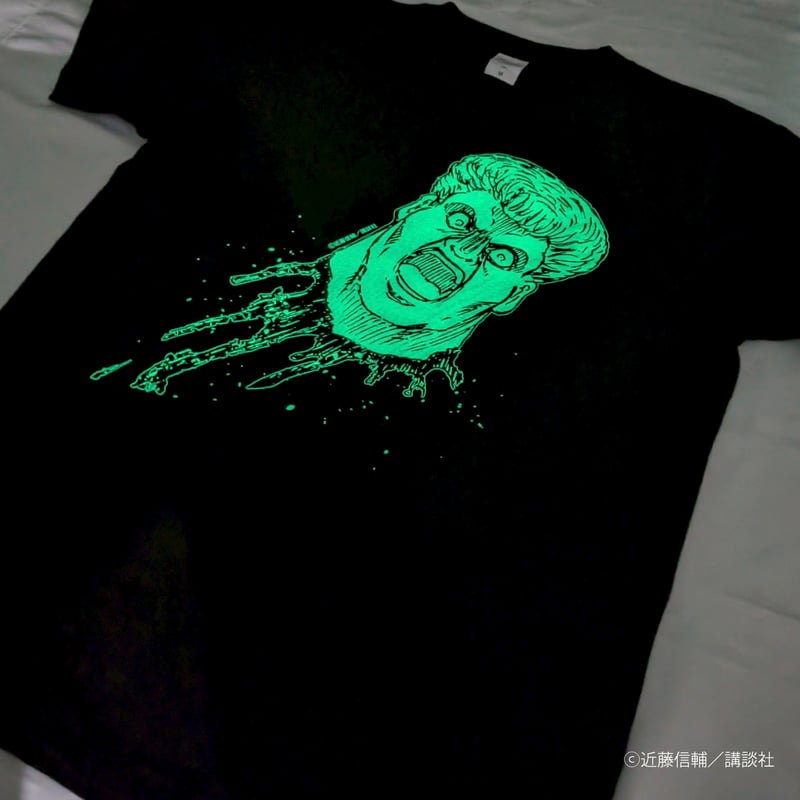 蓄光Tシャツ（生首）【忍者と極道展 大阪聖典祭（ナニワバイブルズ