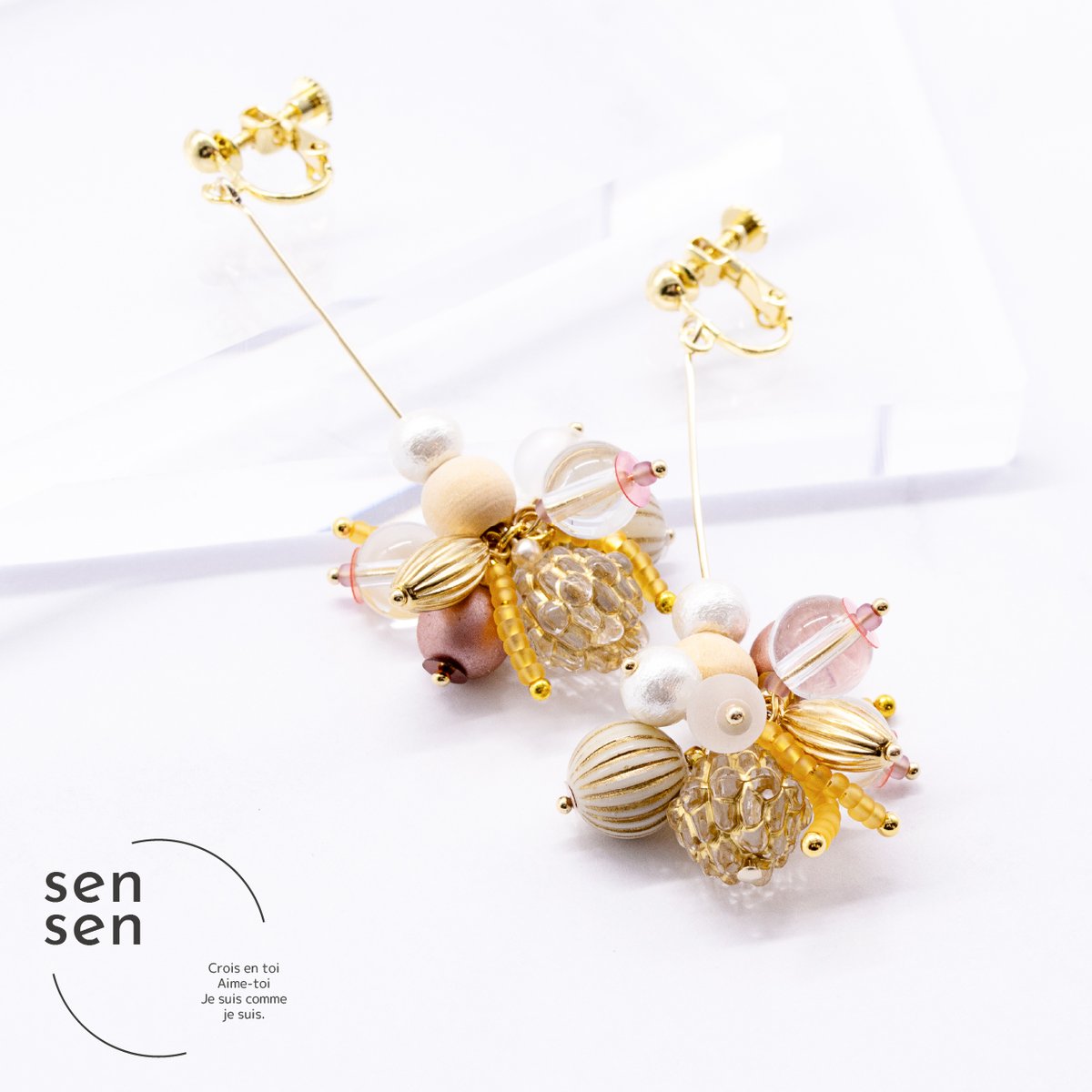 hanabi- イヤリング おしゃれ 30代 レディース きれい キラキラ