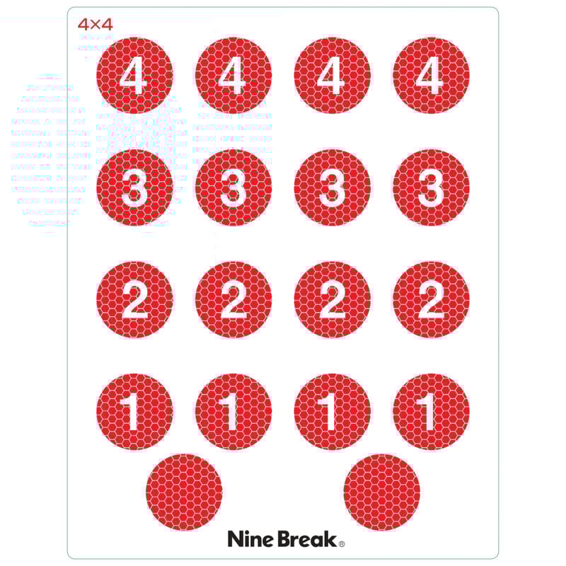 ナインブレイク 改良版 Nine Break Board Game w17b8b5