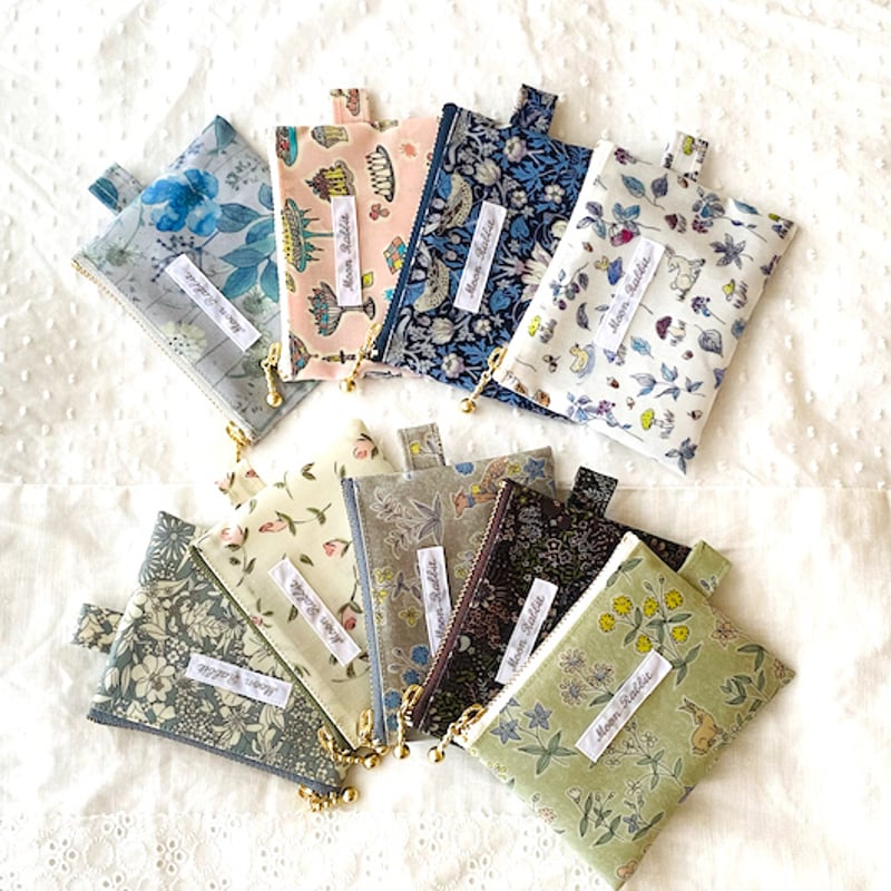 カードやコインが入るミニサイズのラミネートポーチ♪ | Moon Rabbit