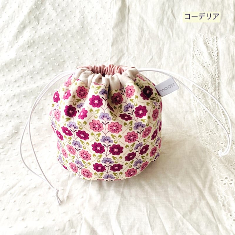 コロンと丸っこい形が可愛いミニ巾着袋♪ | Moon Rabbit handmade