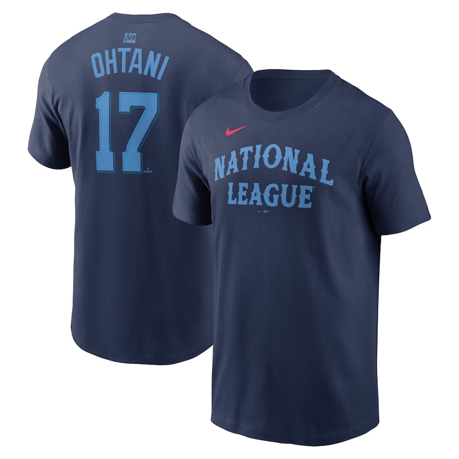 【2024オールスター・MLB公式正規品！】ドジャース 大谷翔平 背番号Tシャツ MLB 大谷翔平 ドジャース Tシャツ 2024 ネーム&ナンバー T-Shirt