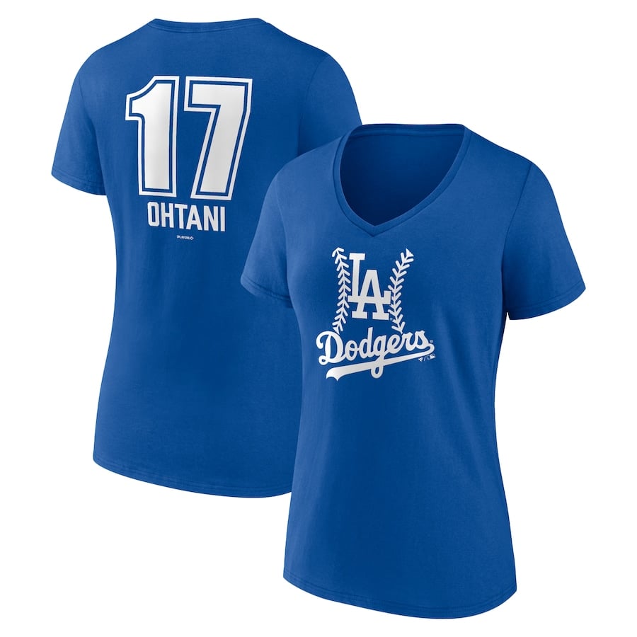 レディース ロイヤルファストボール Vネック Tシャツ 大谷翔平
