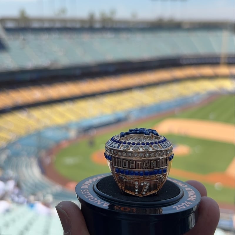 8月6日配布 大谷翔平選手 チャンピオンリング ドジャースタジアム限定