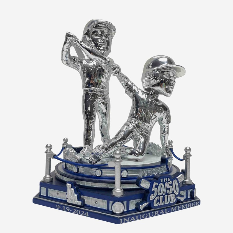 世界150個限定】50HR&50盗塁 プラチナ デュアル回転式 ボブルヘッド