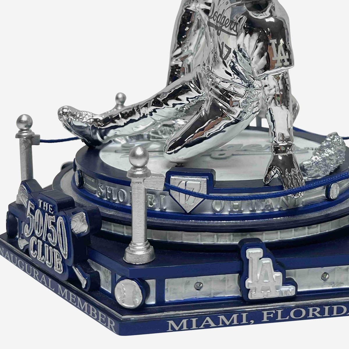 世界150個限定】50HR&50盗塁 プラチナ デュアル回転式 ボブルヘッド