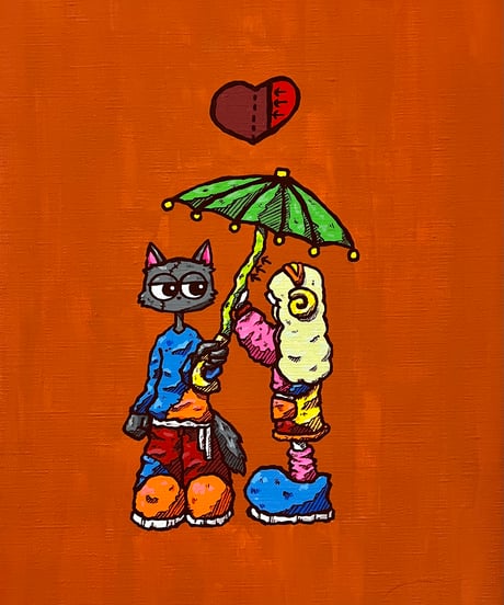 はんぶんこ(33.3×24.2cm)