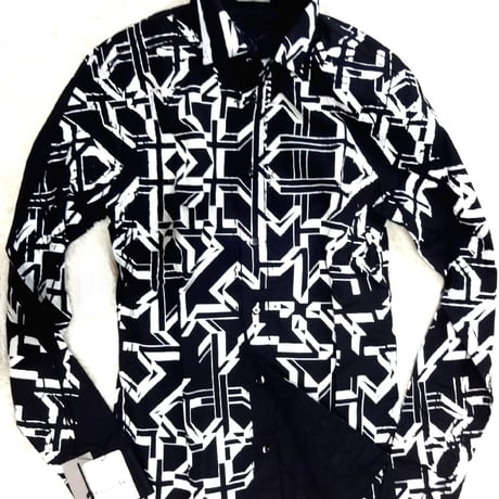 Dior HOMME / ディオールオム ジオメトリック ペインティング コットン シャツ