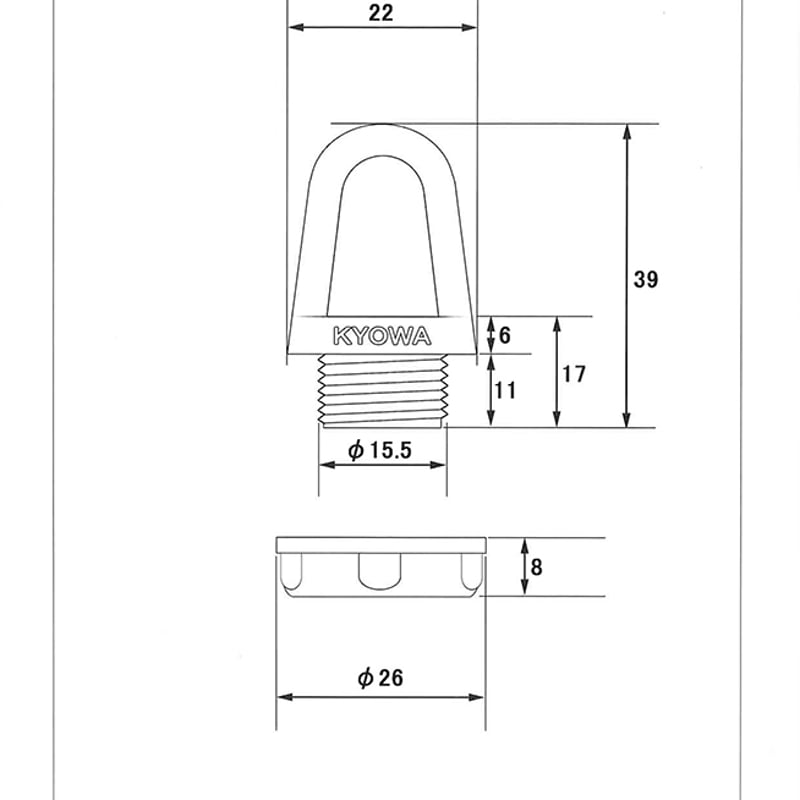 オンカンOP-3（ポリプロピレン製）サイズ：16mm【100個入