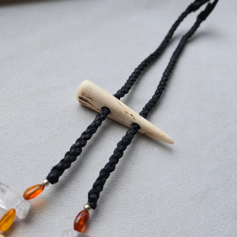 鹿の角 グアテマラ翡翠のシャーマンネックレス 鹿の角 グアテマラ翡翠のシャーマンネックレス | 鹿角工房