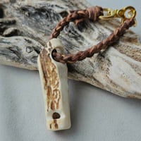 鹿の角笛 バッグチャーム | 鹿角工房～イランカラプテ～