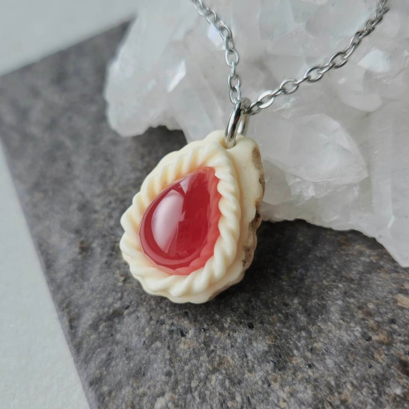 オーダー専用 鹿の角 インカローズのネックレス オーダー専用 鹿の角 インカローズのネックレス