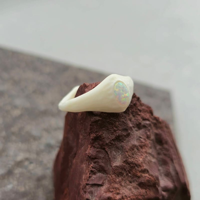 鹿の角 京都オパールのリング (約)12.5号 | 鹿角工房