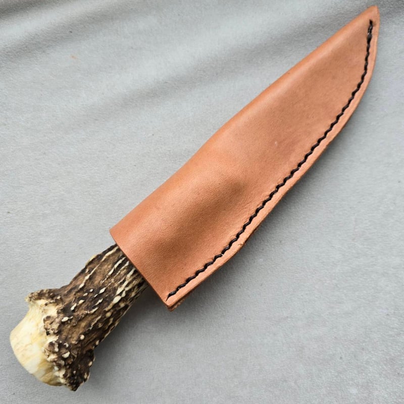 鹿の角 チベタンターコイズのモーラナイフ 鹿の角 チベタンターコイズのモーラナイフ - ショップ 鹿角工房