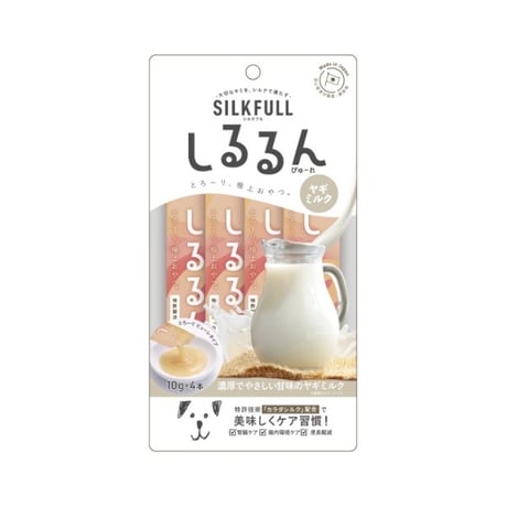 腎臓肝臓のケアに！ SILK FULL しるるんピューレ ヤギミルク味♪
