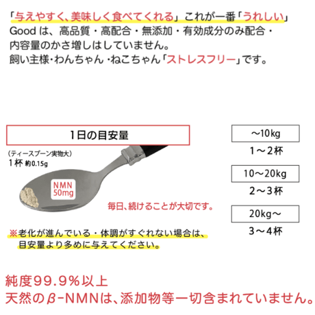 NMNわんにゃんサプリGood