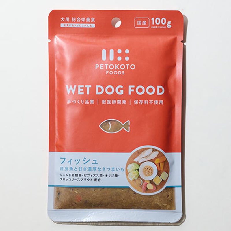 PETOKOTO WET DOG FOOD フィッシュ 100g 39個セット 高品質ウェットフード！ PETOKOTO フィッシュ（タラ） 100g ※只今より